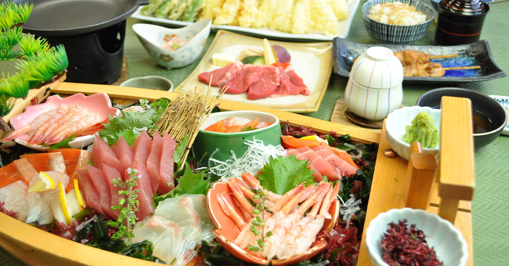旅館松島宿泊プラン-船盛付きプラン（2食付き）